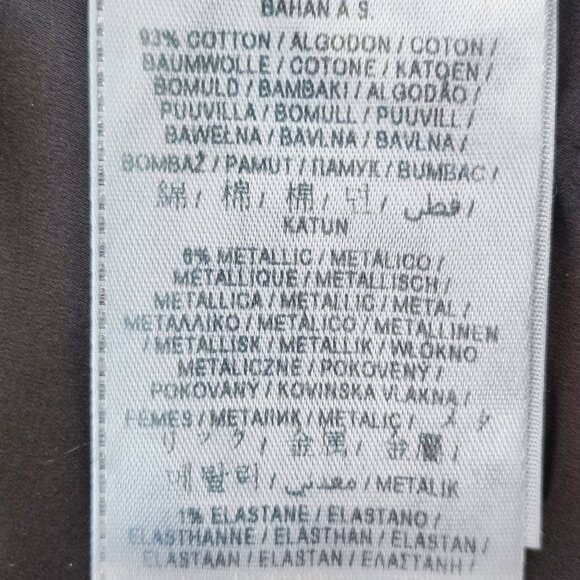 Guess Moto style jacket grey with metallic silver pattern women's size XS - Picture 8 of 11